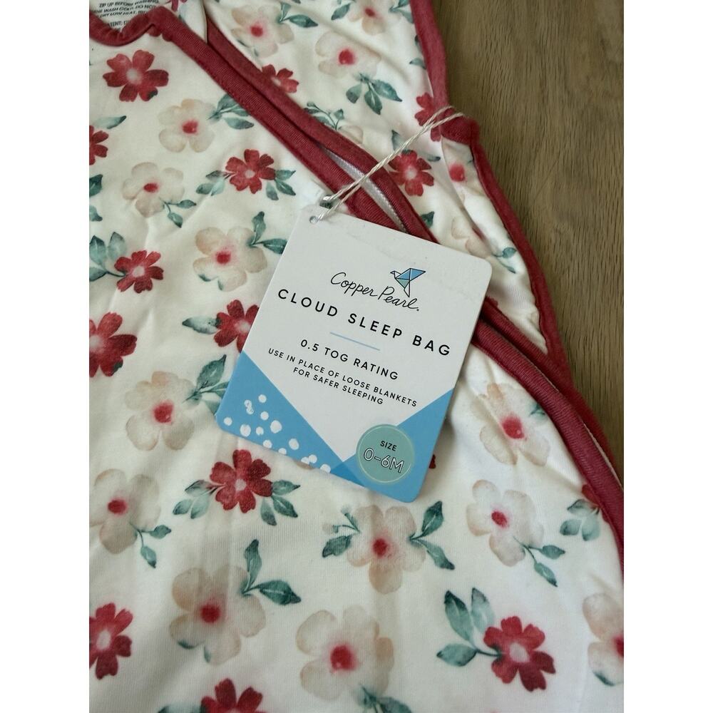Brand NWT Copper Pearl Cloud Sleep Bag .5 TOG - 0-6M - Noel - Picture 5 of 8